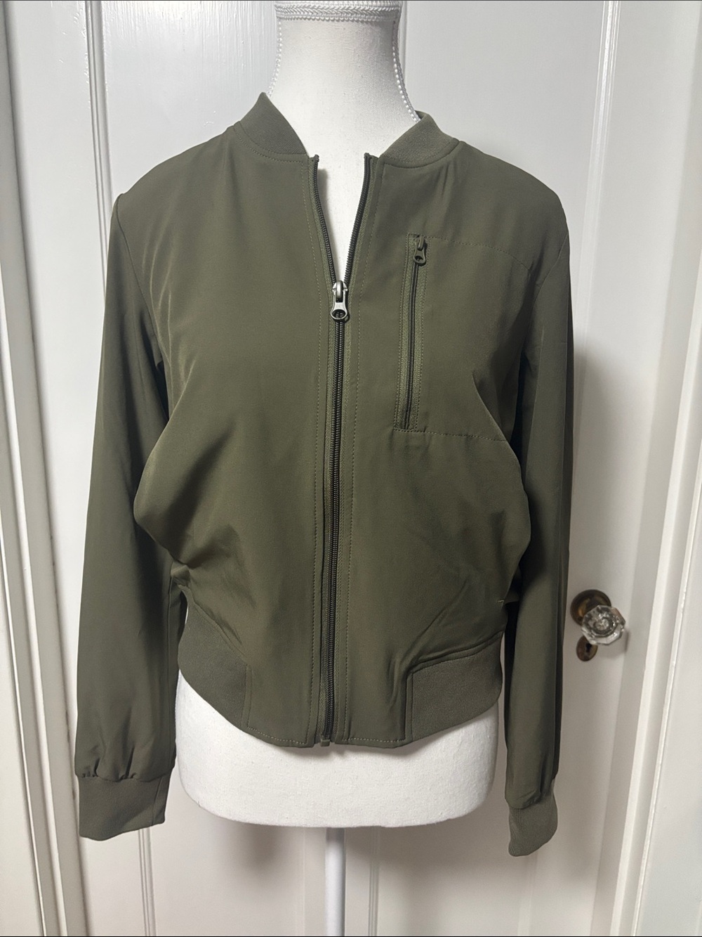 Banana Republic Olive Green Bomber Jacket